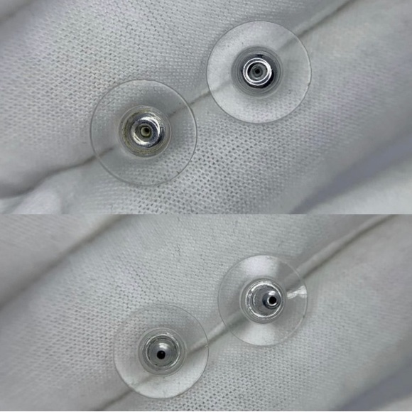 Authentic Chanel Black Stud Earrings - Picture 5 of 6